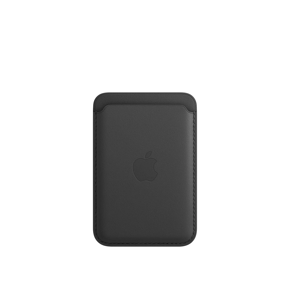 iPhone Leather Wallet with MagSafe — Black