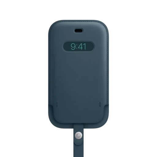 iPhone 12 mini Leather Sleeve with MagSafe — Baltic Blue