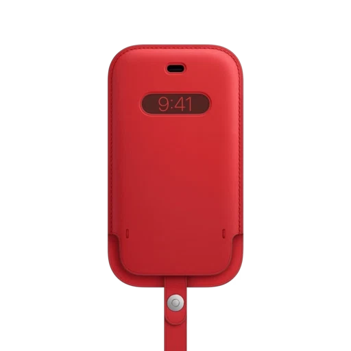 iPhone 12 mini Leather Sleeve with MagSafe — PRODUCT(RED)