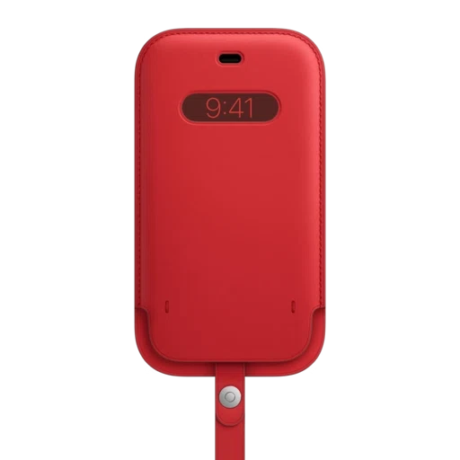 iPhone 12 & 12 Pro Leather Sleeve with MagSafe — PRODUCT(RED)