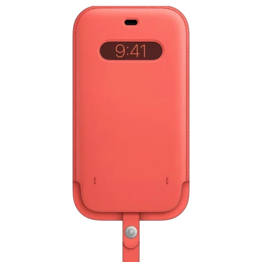 iPhone 12 Pro Max Leather Sleeve with MagSafe — Pink Citrus