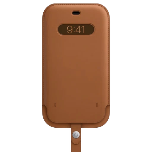 iPhone 12 Pro Max Leather Sleeve with MagSafe — Saddle Brown