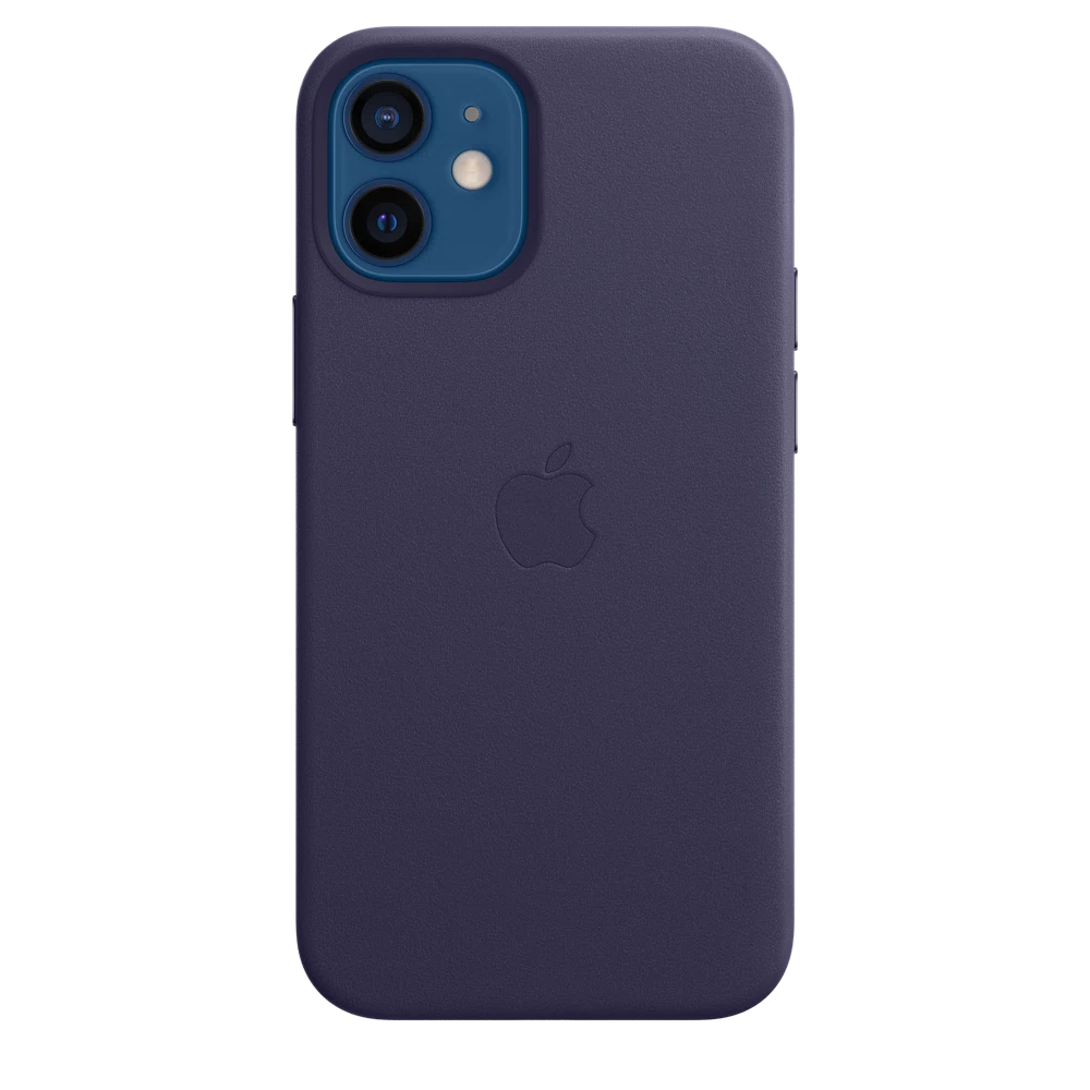 iPhone 12 mini Leather Case with MagSafe — Deep Violet