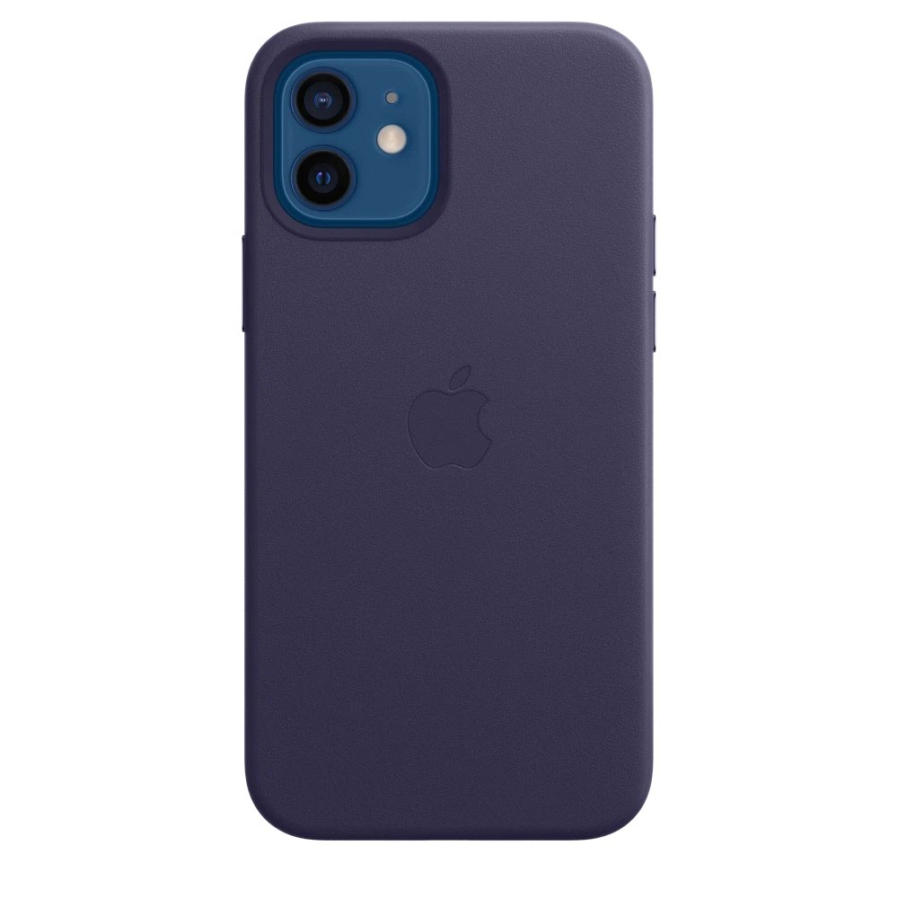 iPhone 12 & 12 Pro Leather Case with MagSafe — Deep Violet