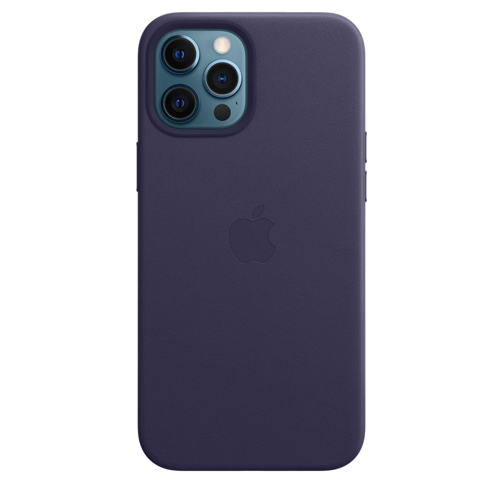 iPhone 12 Pro Max Leather Case with MagSafe — Deep Violet