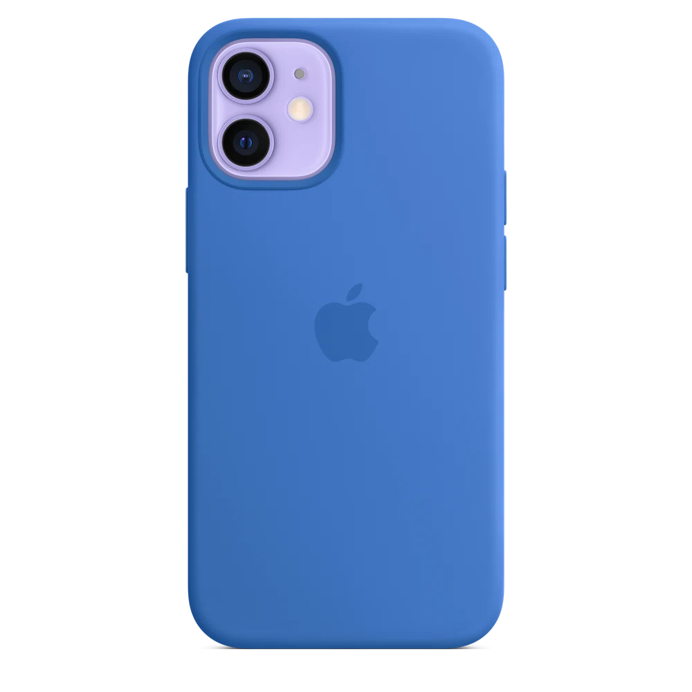 iPhone 12 mini Silicone Case with MagSafe — Capri Blue