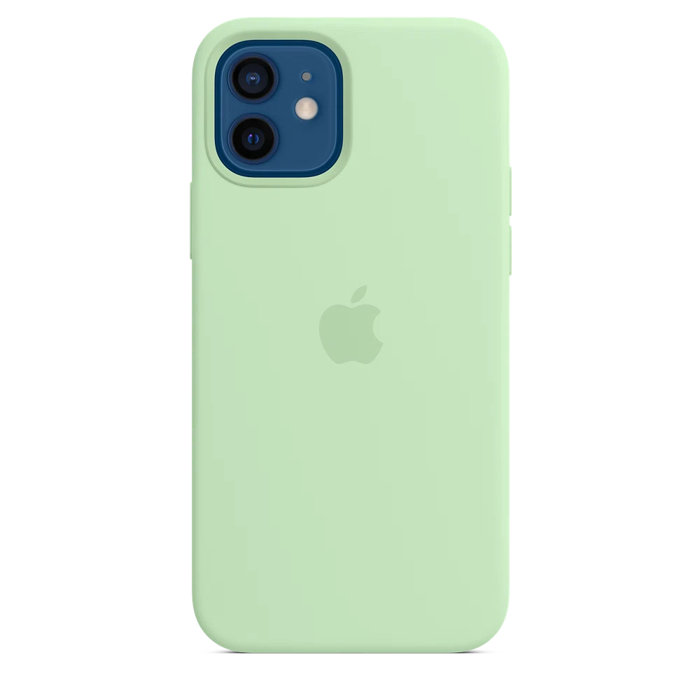 iPhone 12 & 12 Pro Silicone Case with MagSafe — Pistachio