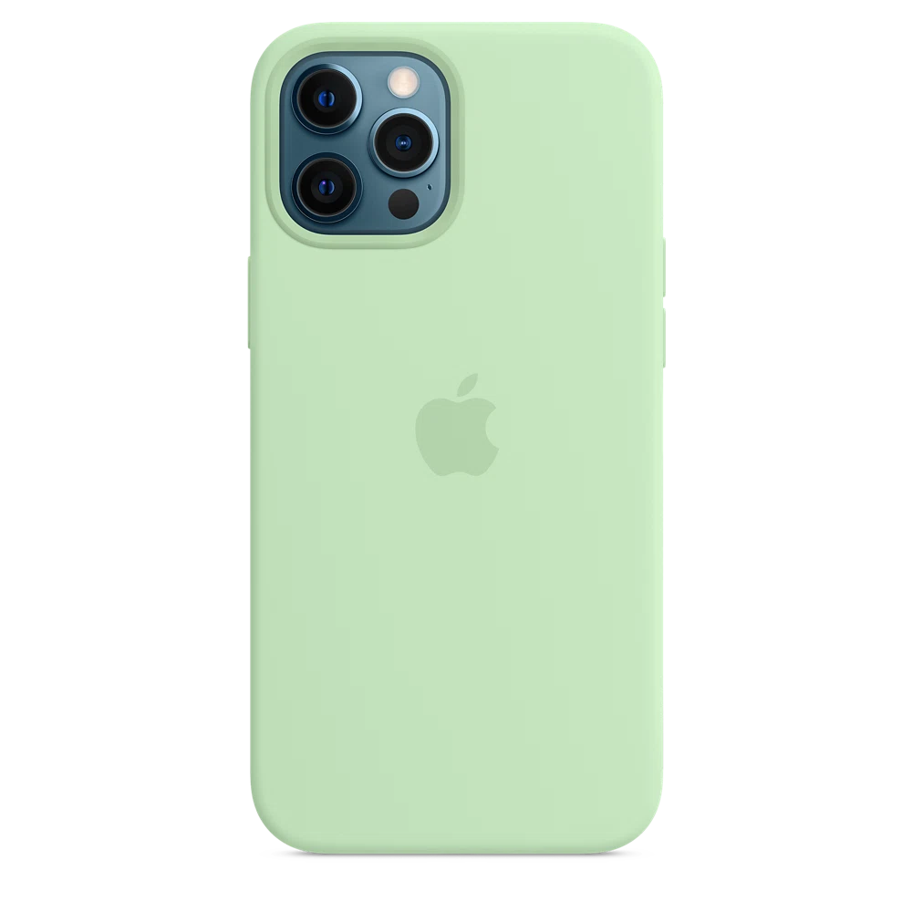 iPhone 12 Pro Max Silicone Case with MagSafe — Pistachio