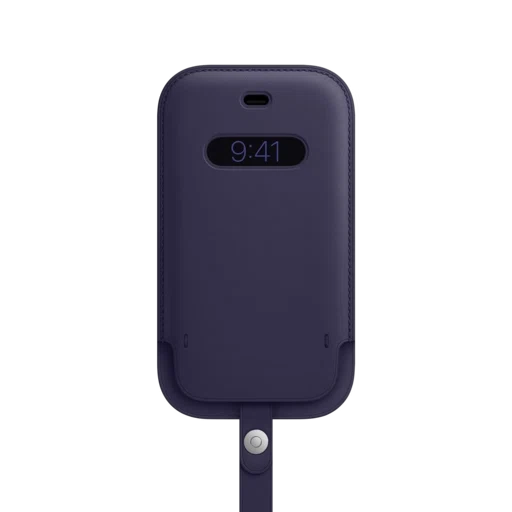 iPhone 12 mini Leather Sleeve with MagSafe — Deep Violet