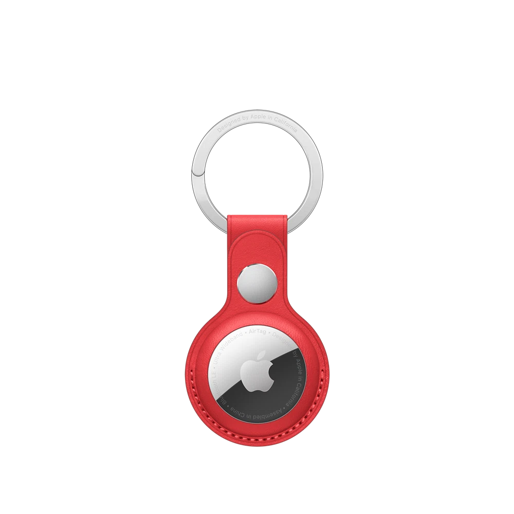 AirTag Leather Key Ring — PRODUCT(RED)