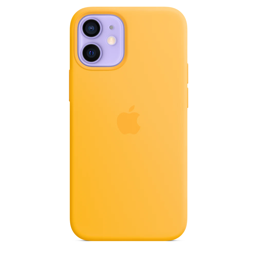iPhone 12 mini Silicone Case with MagSafe — Sunflower