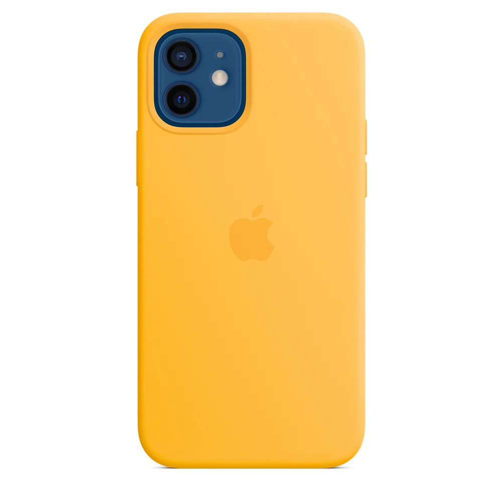 iPhone 12 & 12 Pro Silicone Case with MagSafe — Sunflower