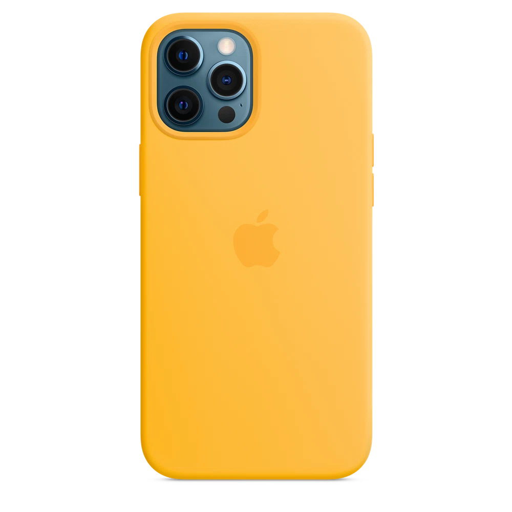 iPhone 12 Pro Max Silicone Case with MagSafe — Sunflower