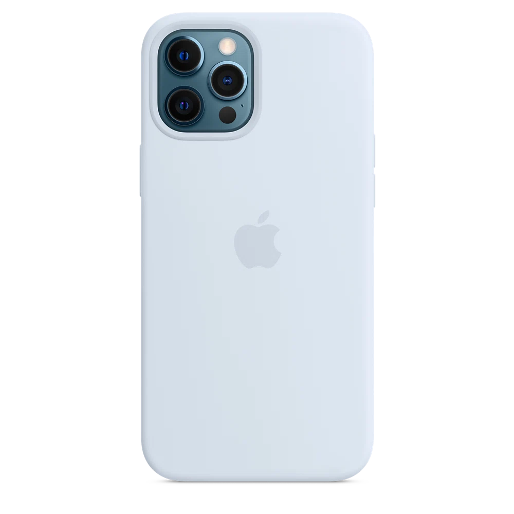 iPhone 12 Pro Max Silicone Case with MagSafe — Cloud Blue