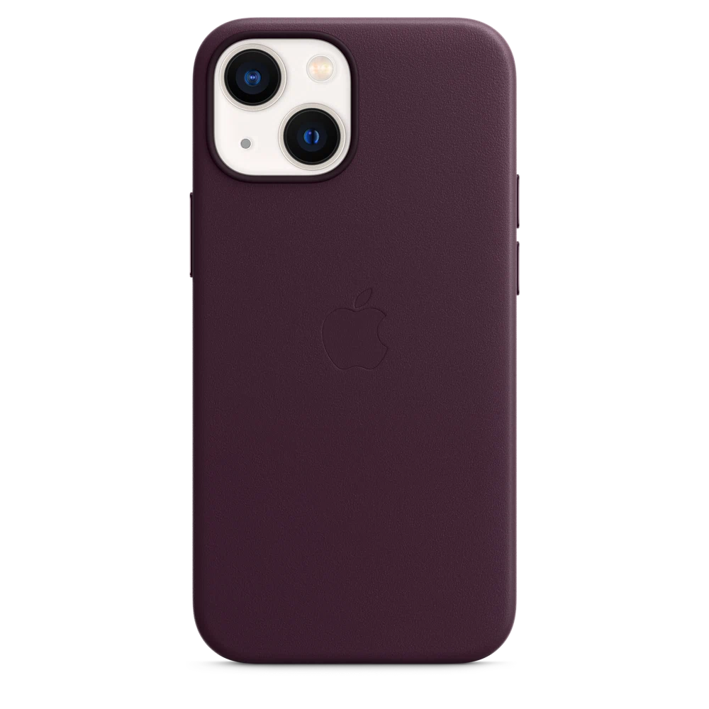 iPhone 13 mini Leather Case with MagSafe — Dark Cherry