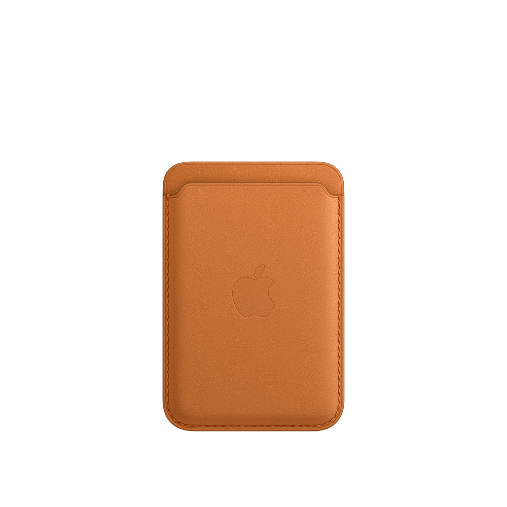 iPhone Leather Wallet with MagSafe — Golden Brown