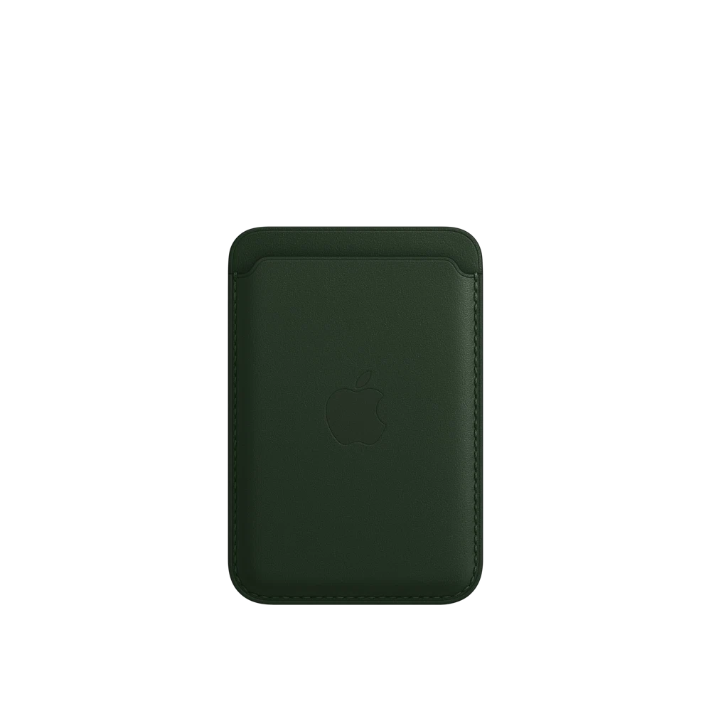 iPhone Leather Wallet with MagSafe — Sequoia Green