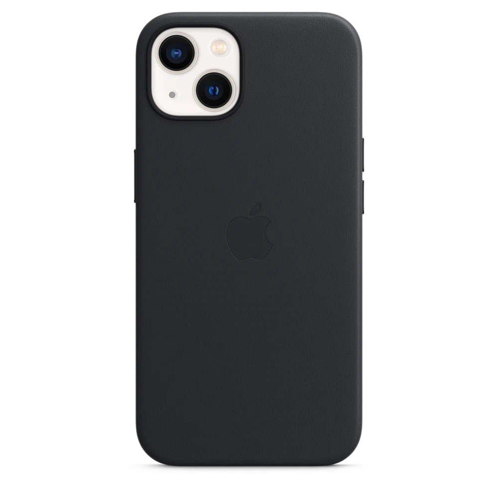 iPhone 13 Leather Case with MagSafe — Midnight