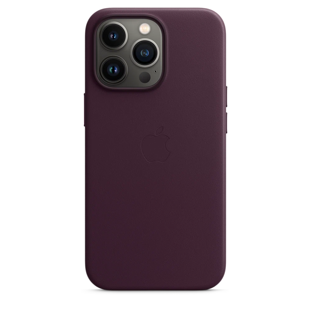 iPhone 13 Pro Leather Case with MagSafe — Dark Cherry