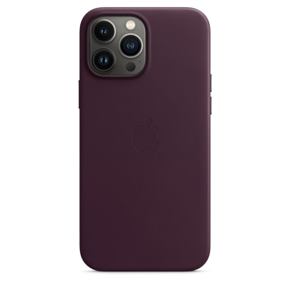 iPhone 13 Pro Max Leather Case with MagSafe — Dark Cherry