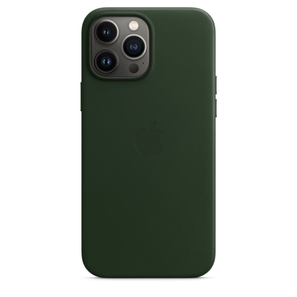 iPhone 13 Pro Max Leather Case with MagSafe — Sequoia Green