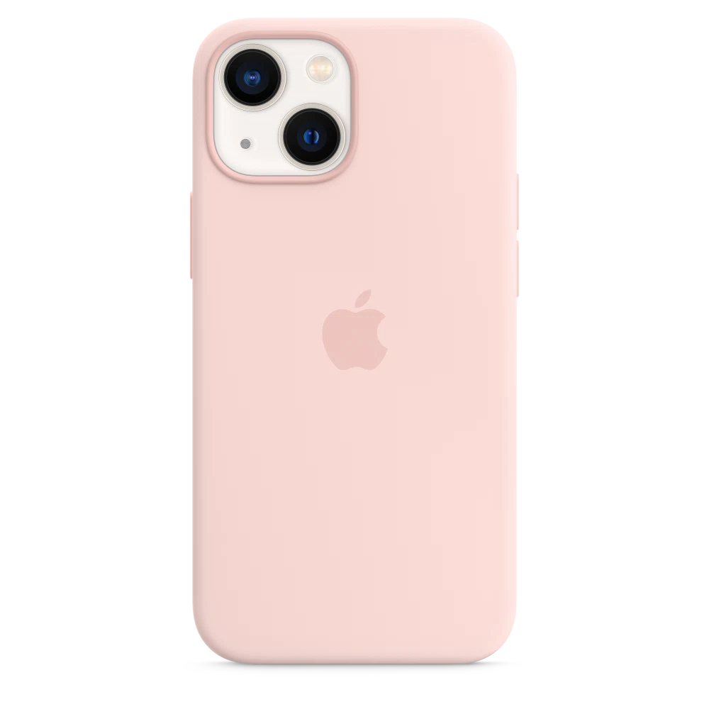 iPhone 13 mini Silicone Case with MagSafe — Chalk Pink
