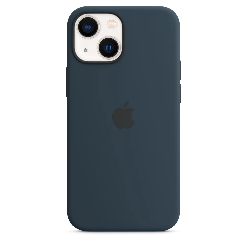 iPhone 13 mini Silicone Case with MagSafe — Abyss Blue