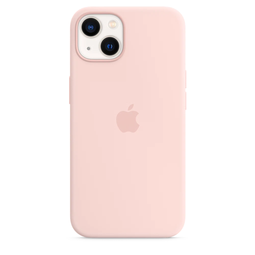 iPhone 13 Silicone Case with MagSafe — Chalk Pink