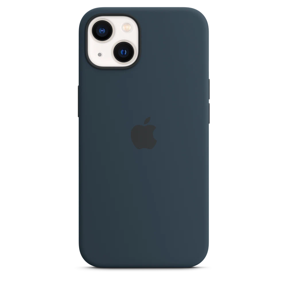 iPhone 13 Silicone Case with MagSafe — Abyss Blue