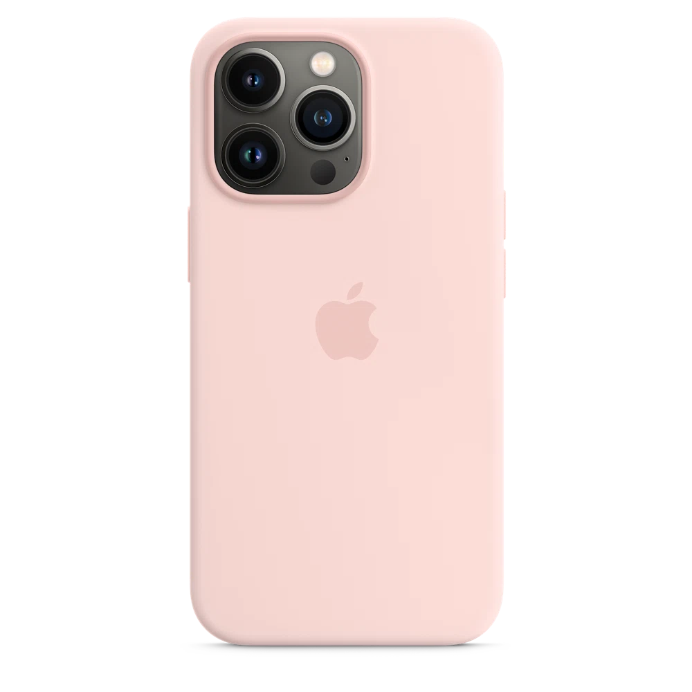 iPhone 13 Pro Silicone Case with MagSafe — Chalk Pink
