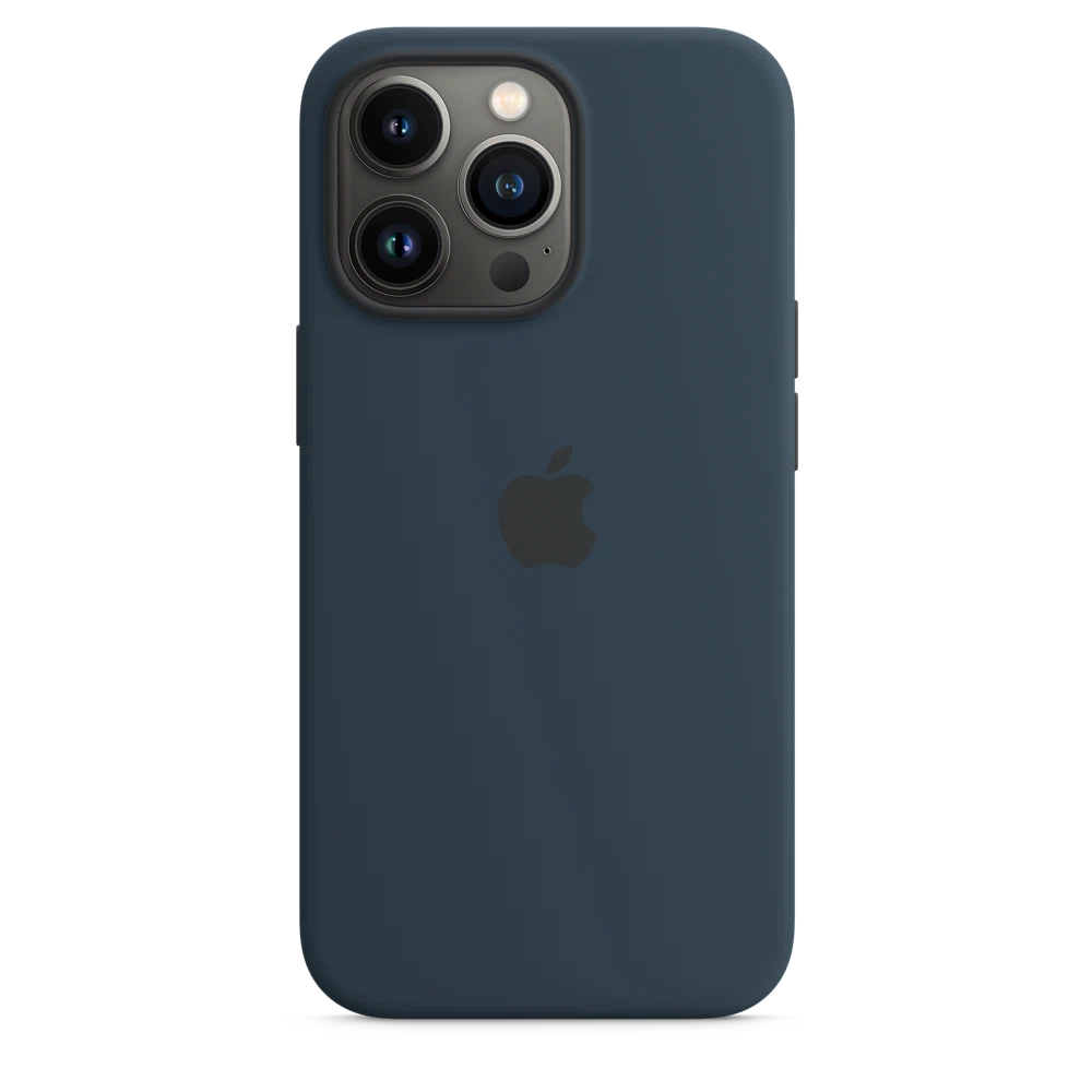 iPhone 13 Pro Silicone Case with MagSafe — Abyss Blue