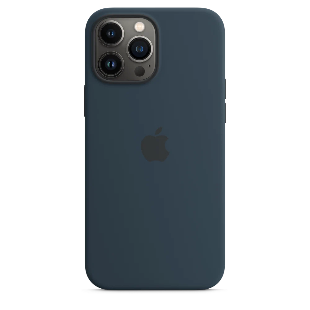 iPhone 13 Pro Max Silicone Case with MagSafe — Abyss Blue
