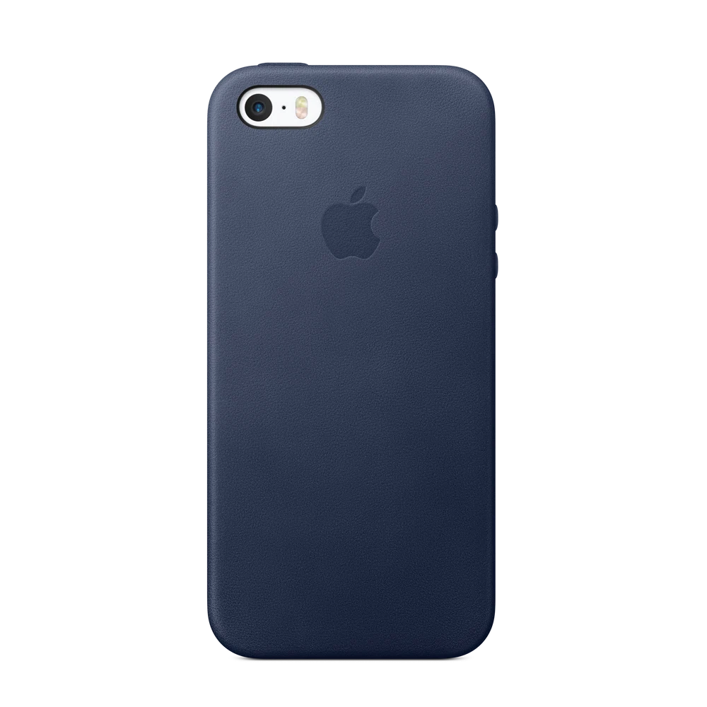 iPhone SE Leather Case — Midnight Blue