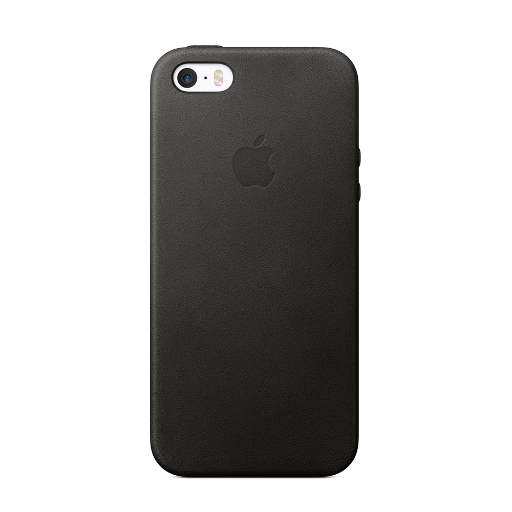 iPhone SE Leather Case — Black