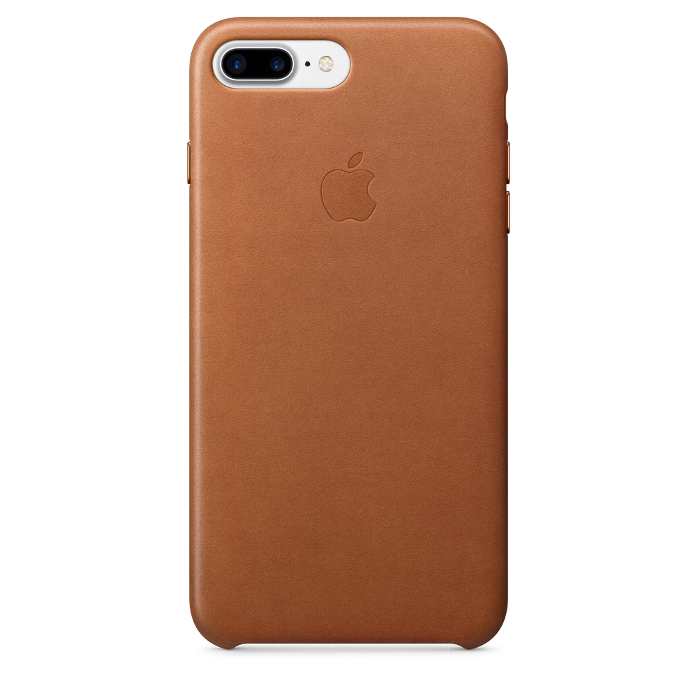 iPhone 7 Plus Leather Case — Saddle Brown