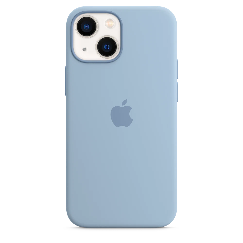 iPhone 13 mini Silicone Case with MagSafe — Blue Fog