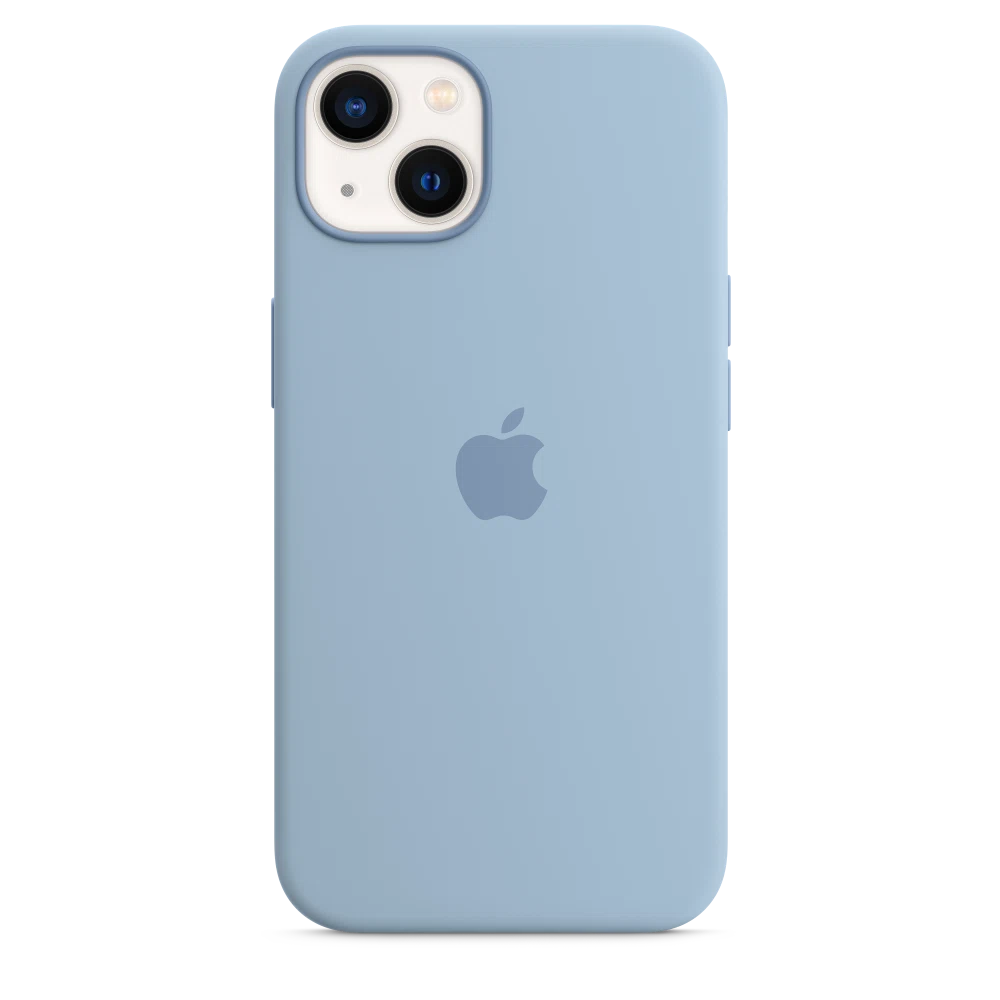 iPhone 13 Silicone Case with MagSafe — Blue Fog