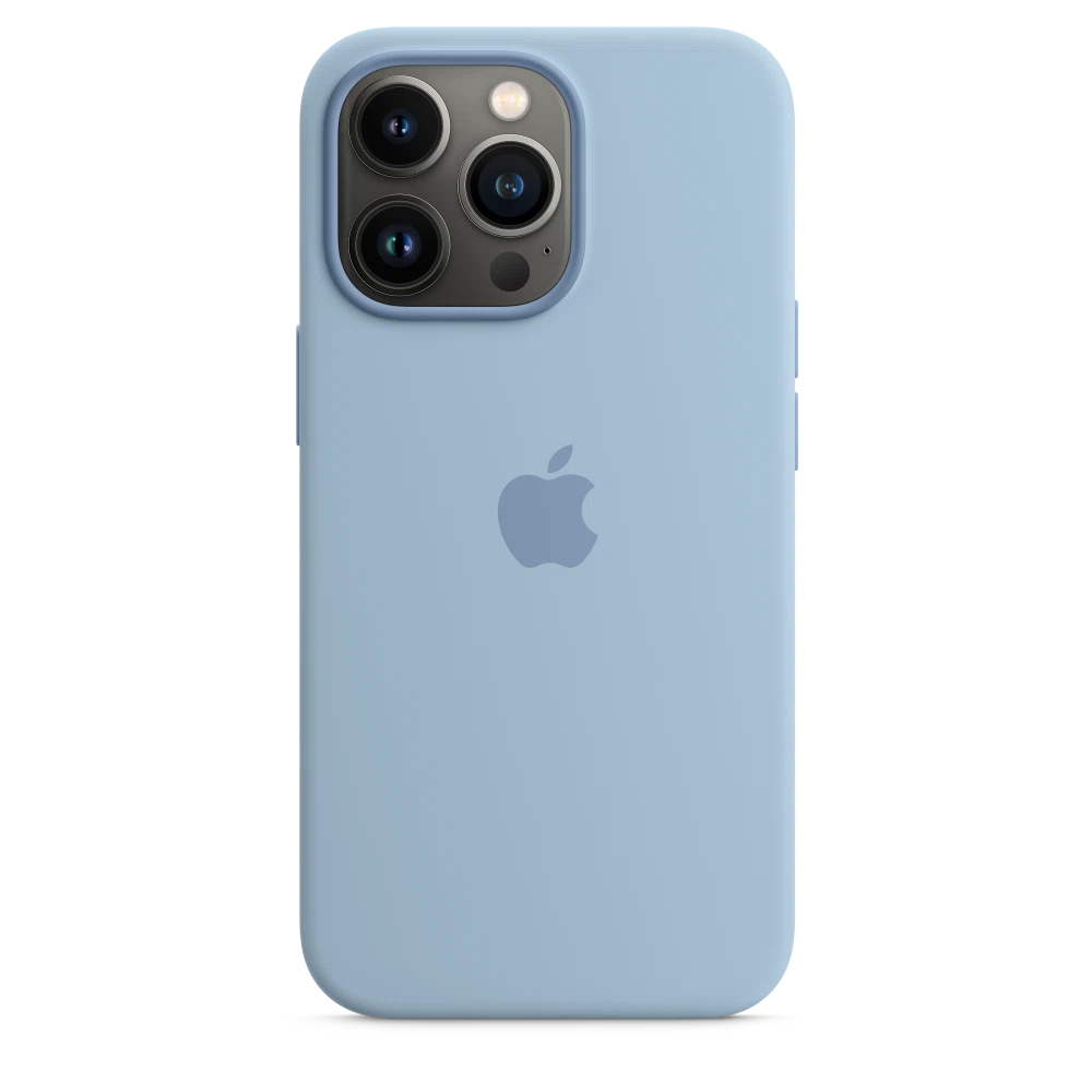 iPhone 13 Pro Silicone Case with MagSafe — Blue Fog
