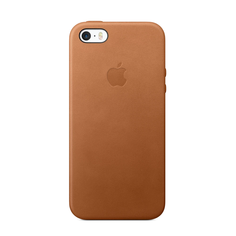iPhone SE Leather Case — Saddle Brown