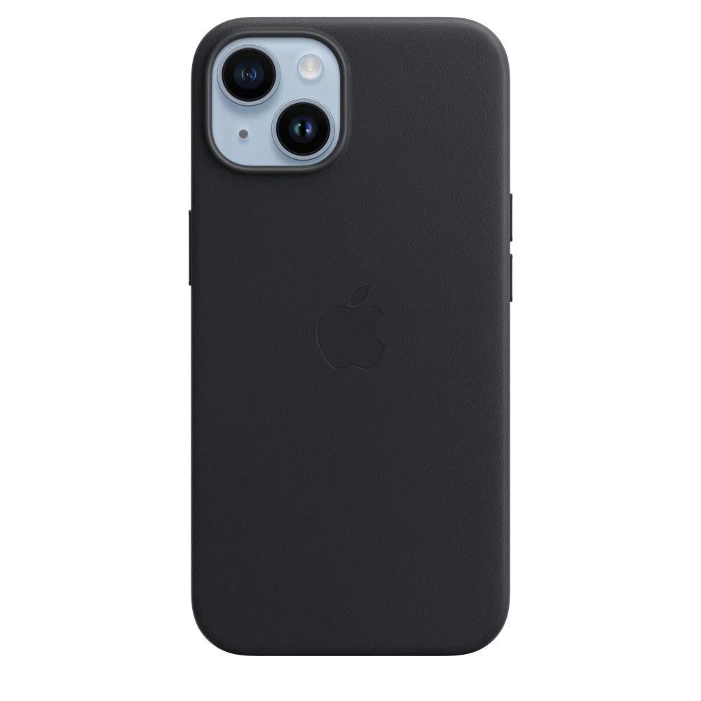iPhone 14 Leather Case with MagSafe — Midnight