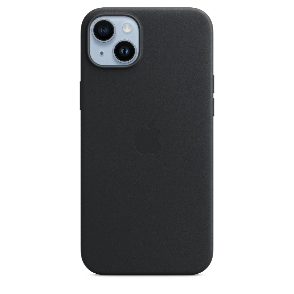 iPhone 14 Plus Leather Case with MagSafe — Midnight