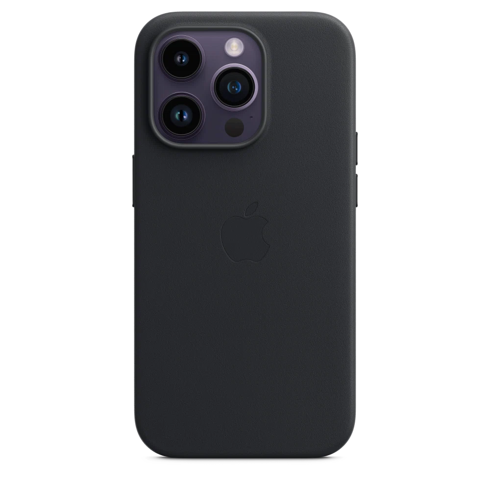 iPhone 14 Pro Leather Case with MagSafe — Midnight