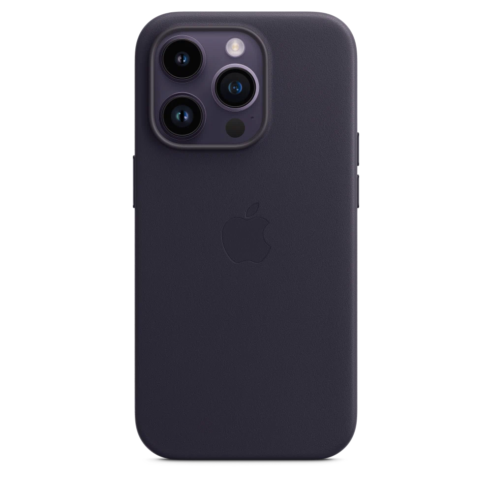 iPhone 14 Pro Leather Case with MagSafe — Ink