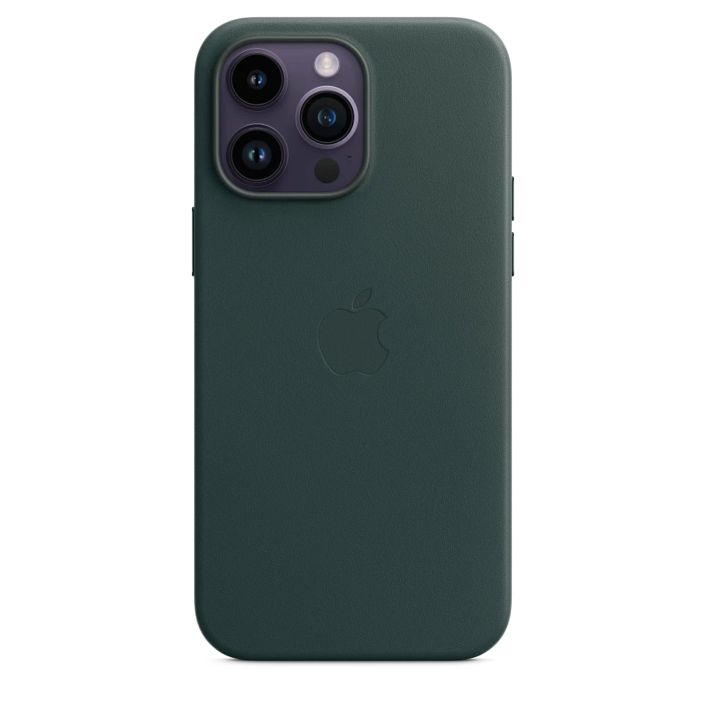 iPhone 14 Pro Max Leather Case with MagSafe — Forest Green