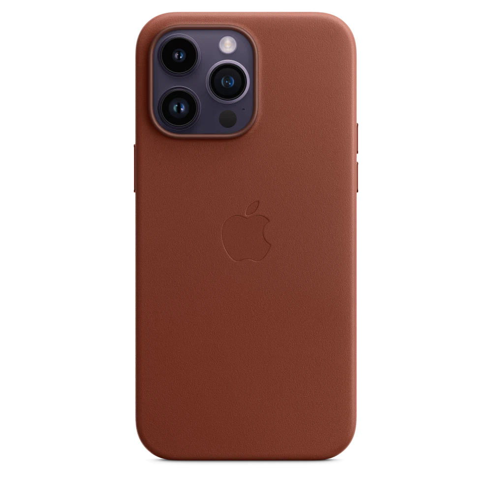 iPhone 14 Pro Max Leather Case with MagSafe — Umber