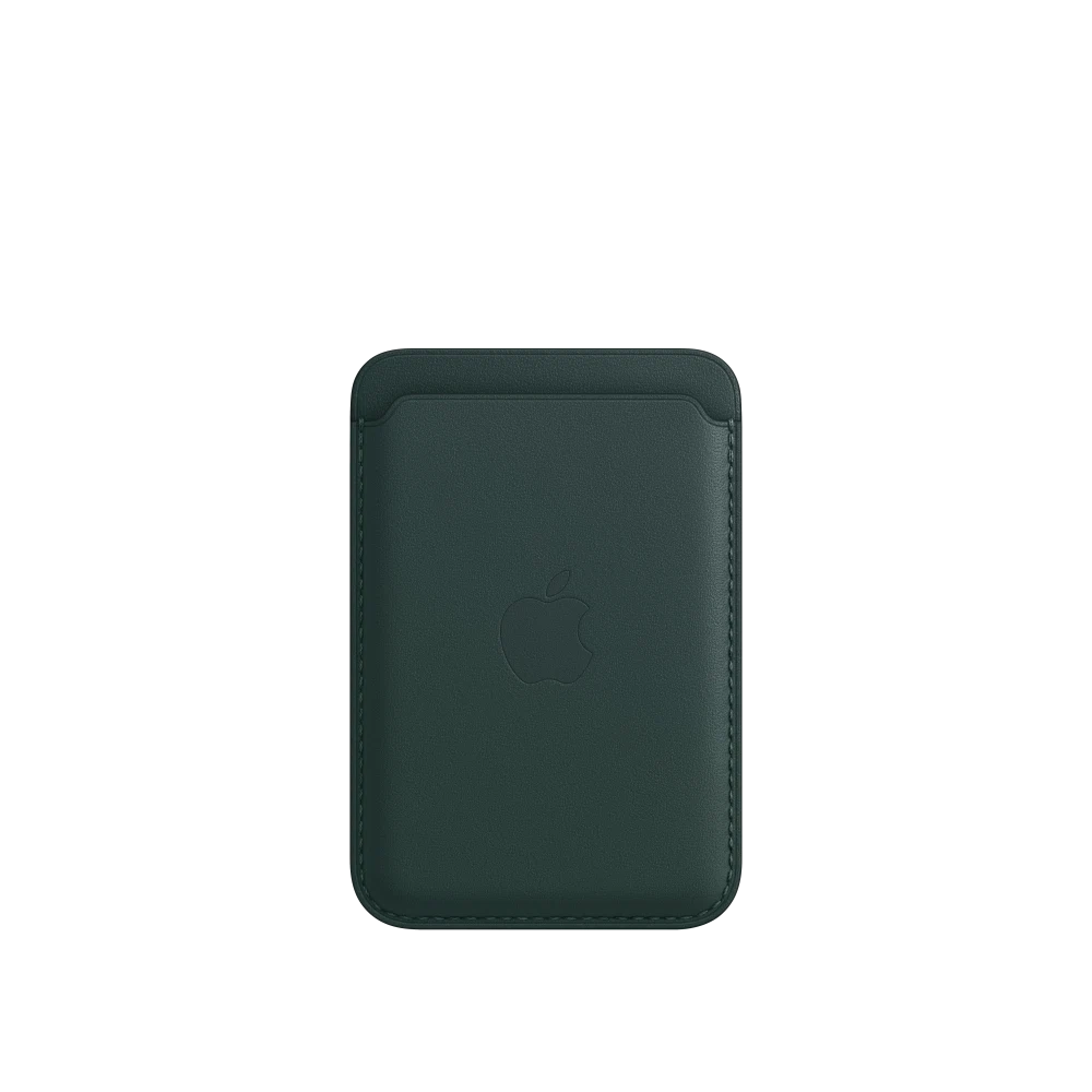 iPhone Leather Wallet with MagSafe — Forest Green