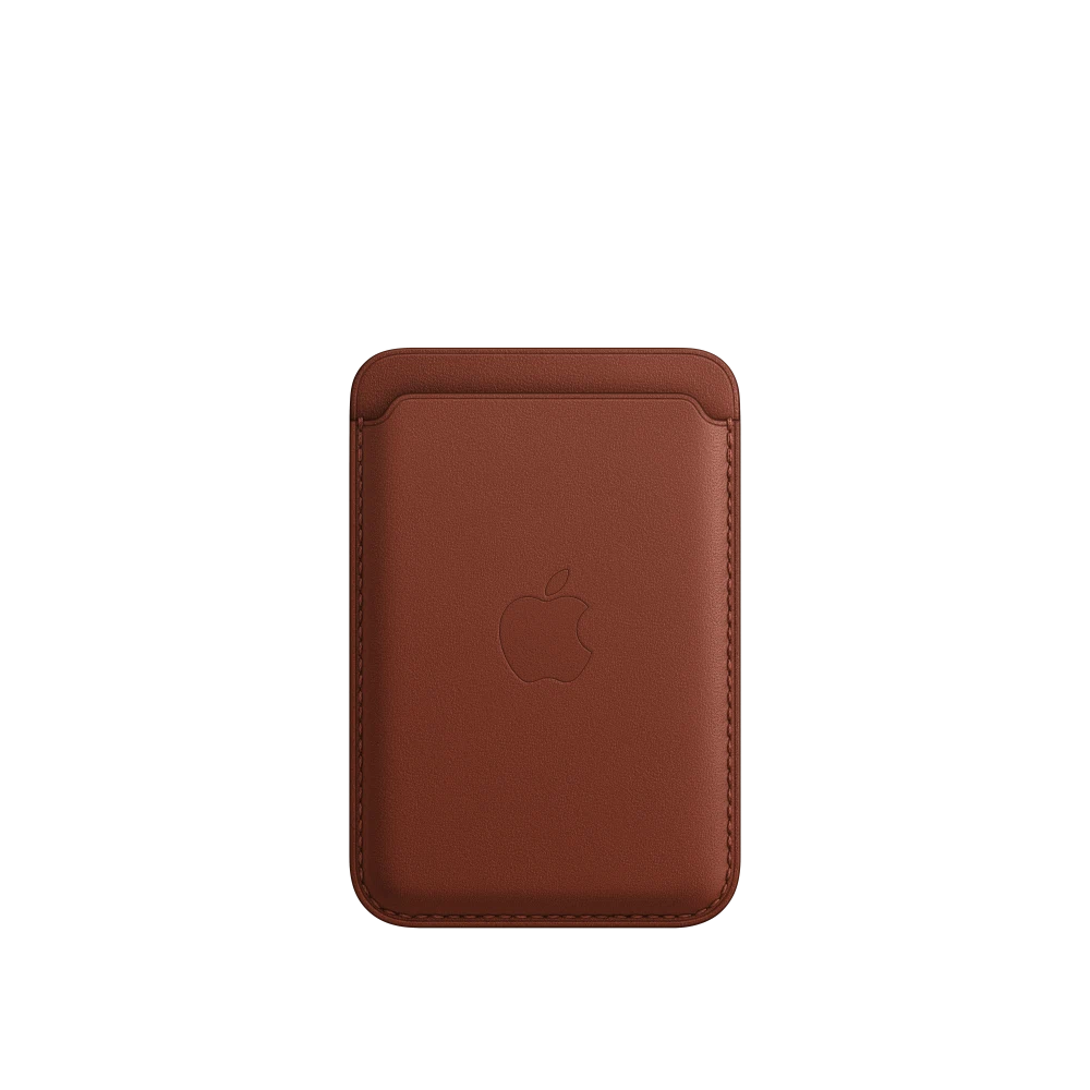 iPhone Leather Wallet with MagSafe — Umber