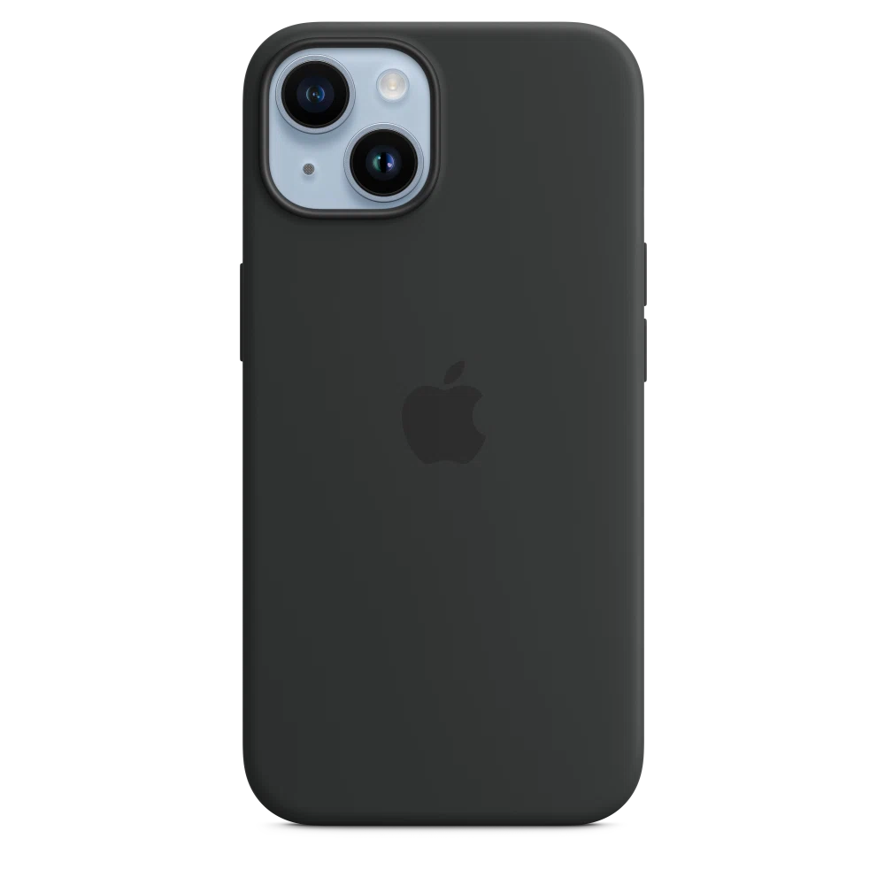 iPhone 14 Silicone Case with MagSafe — Midnight