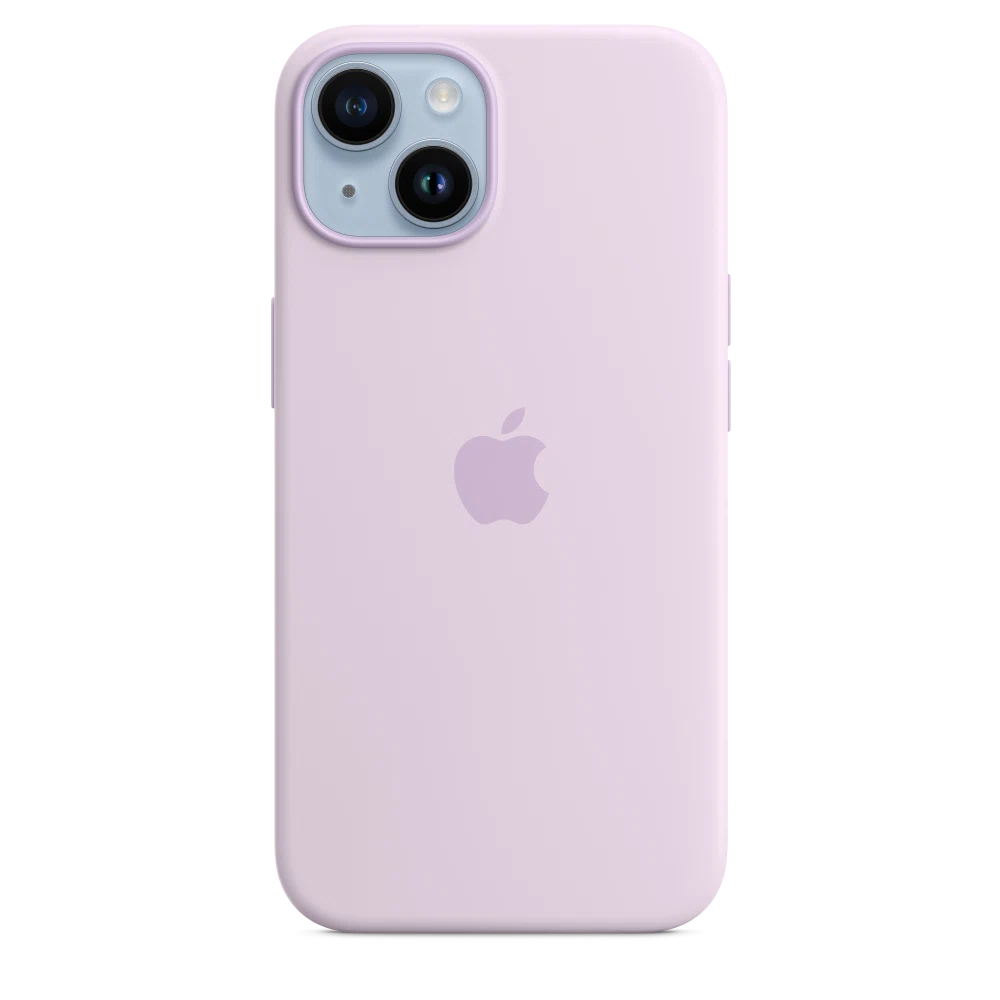 iPhone 14 Silicone Case with MagSafe — Lilac
