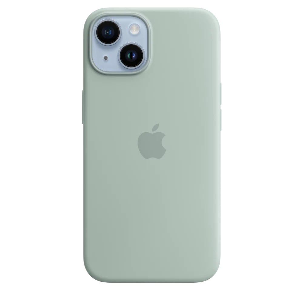 iPhone 14 Silicone Case with MagSafe — Succulent